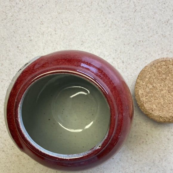 Stoneware Glazed “Boogers” 😁 Jar - Excellent Condition - Picture 3 of 10